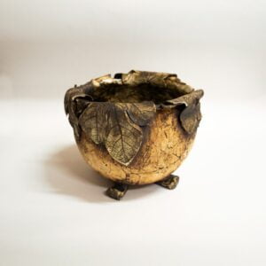 Jan Andrews - Rustic Pot with Leaves