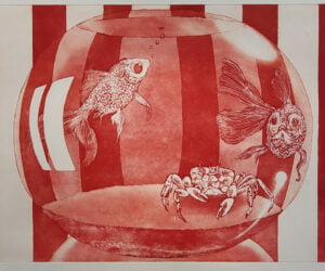 ROSS WOODROW - THE TANK - 2023 - Etching and aquatint - 45 x 60 cm - © Ross Woodrow